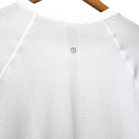 Lululemon Swiftly Tech Long Sleeve Women's White Athletic Top Shirt Size 10 - Picture 8 of 9